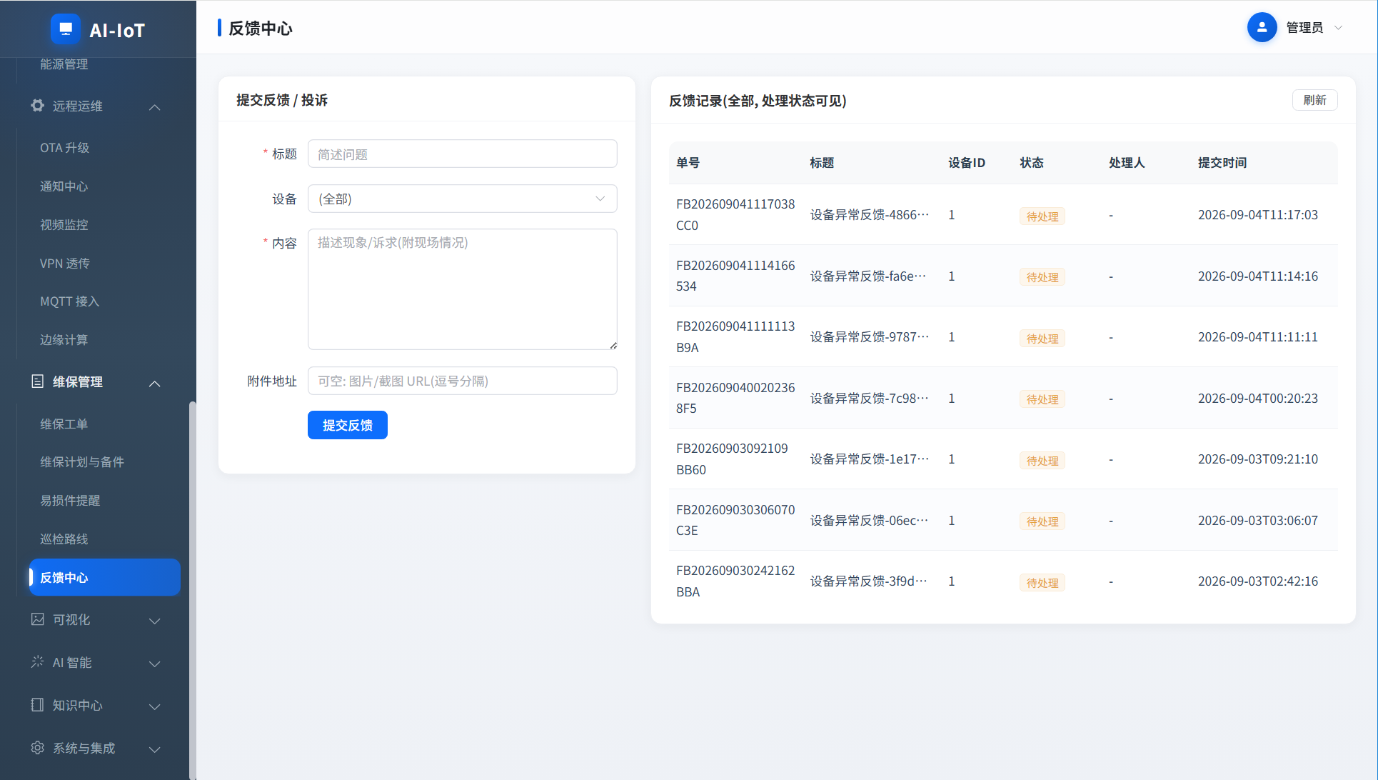 AI-IoT-组态大屏界面